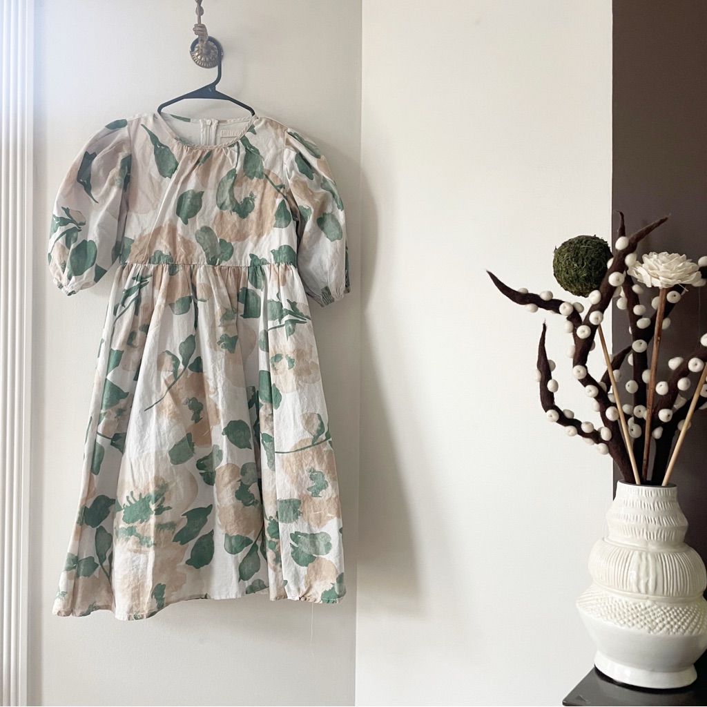 Lilou Junees Floral Puff Sleeve Eve Dress | Size 12